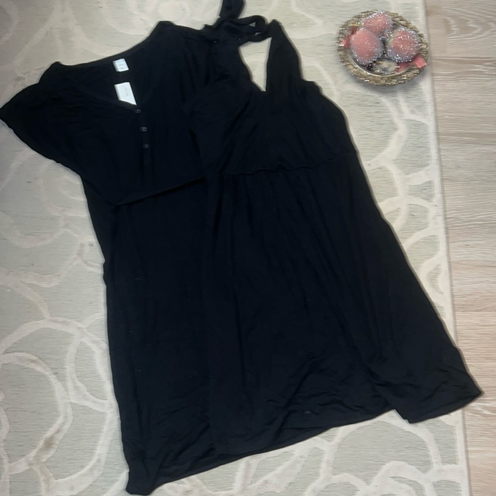 NWT🌷OLD NAVY🌷Bundle black knit short sleeve & halter dresses